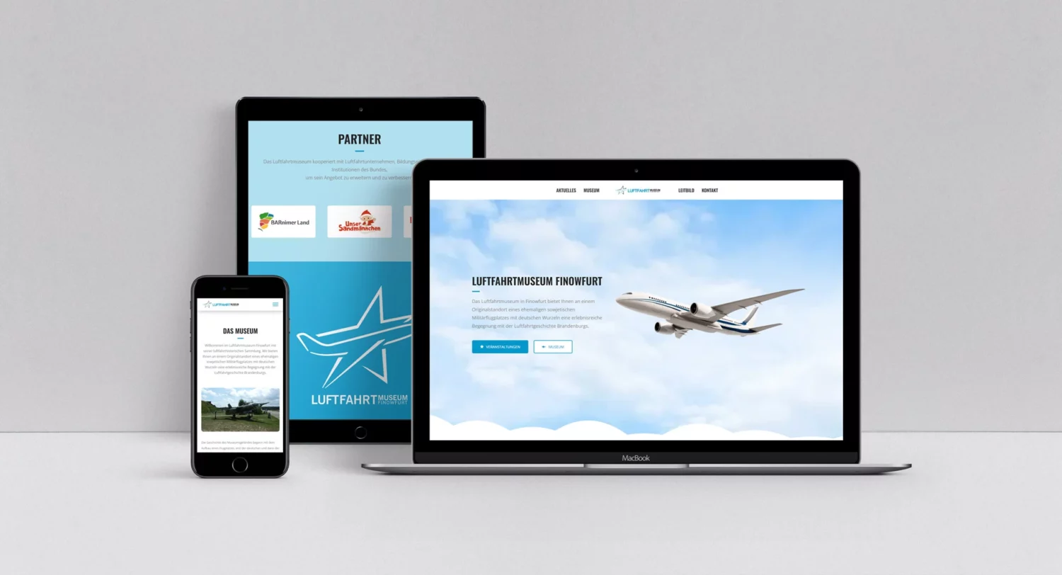 Website für das Luftfahrtmuseum Finowfurt