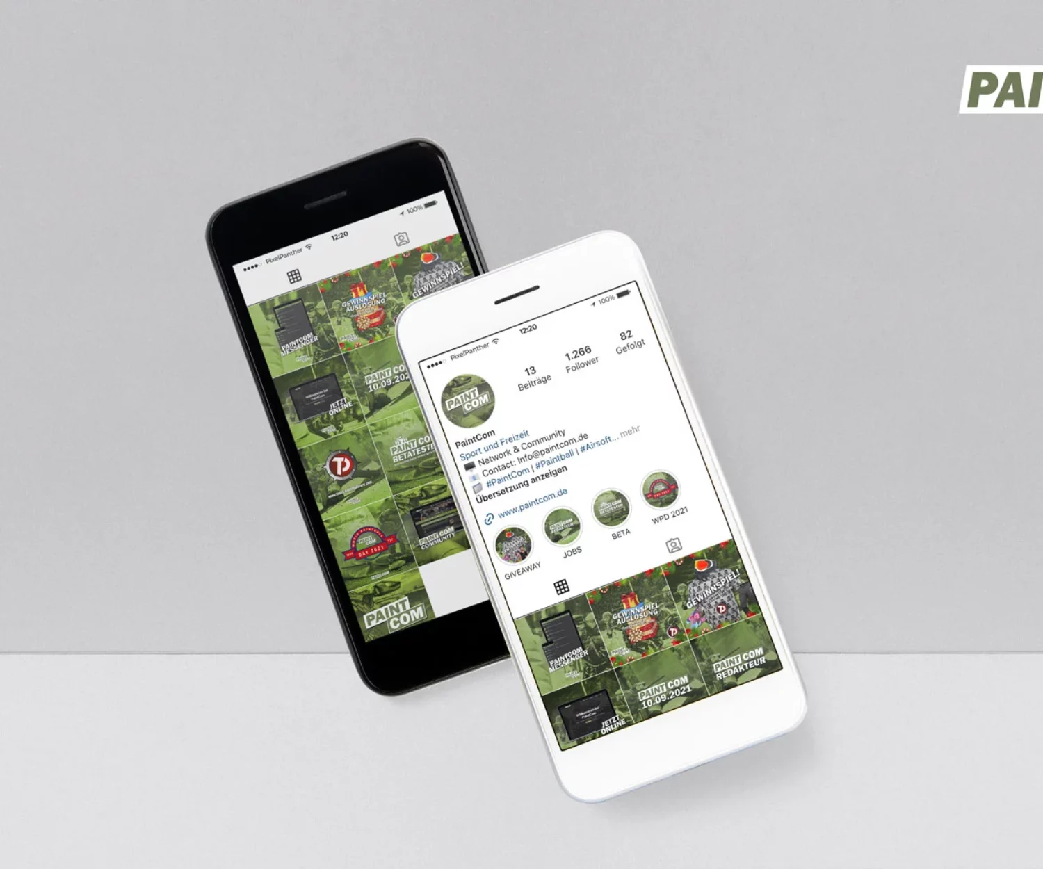 Social Media Marketing für PaintCom