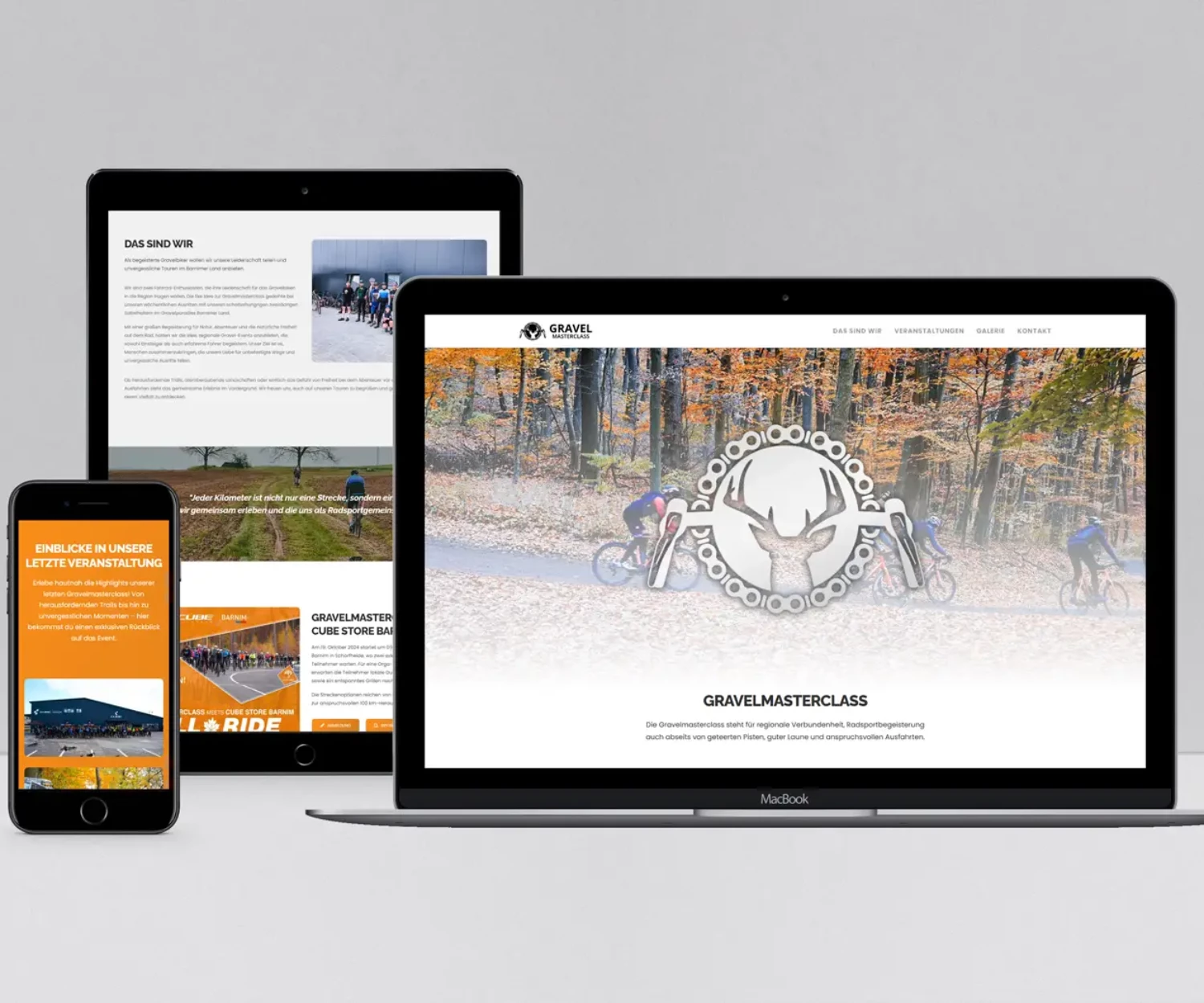 Gravel Masterclass aus Eberswalde – Design und Umsetzung eines One-Pagers mit WordPress